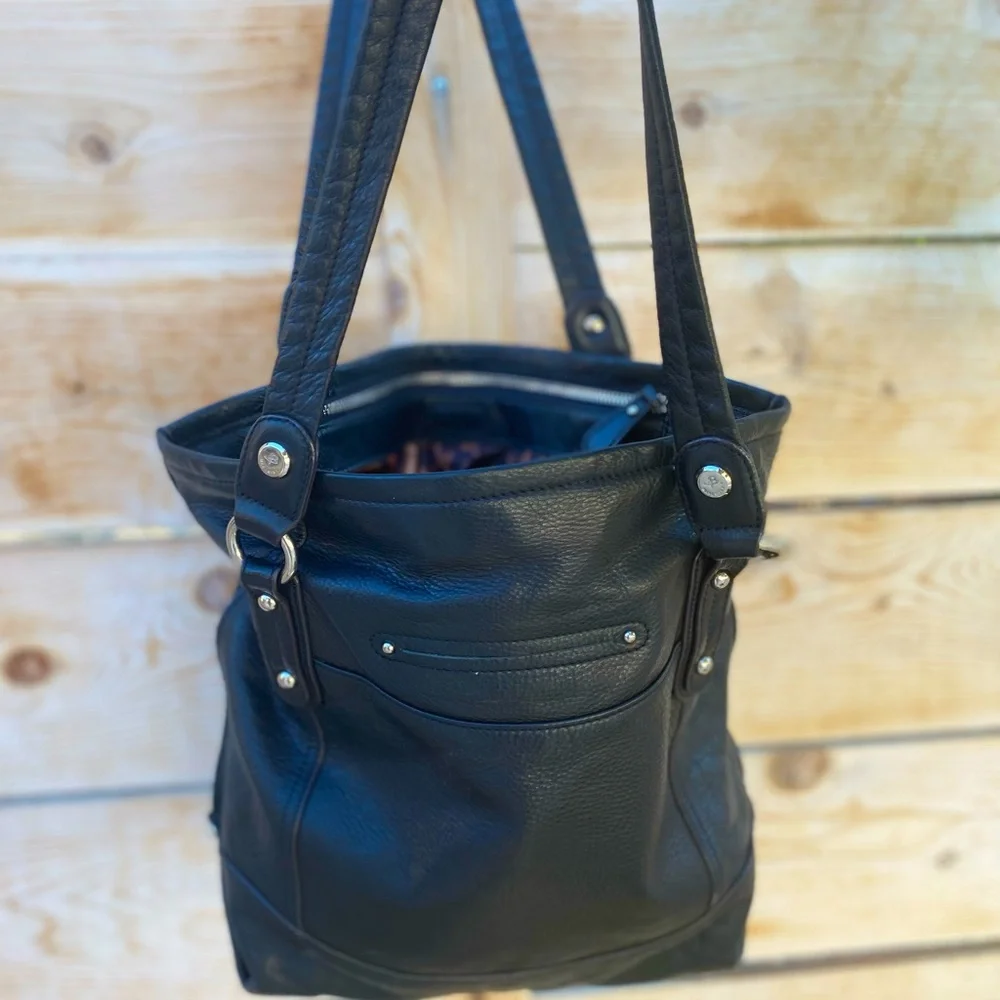 SOLD❣️MAKOWSKI BLACK SHOULDER LG BAG SOFT LEATHER - Picture 11 of 11